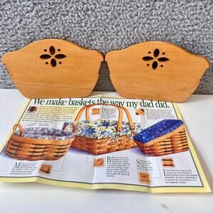 Longaberger Baskets WoodCrafts Bread Dividers Set 2 Pieces Picnic Kitchen